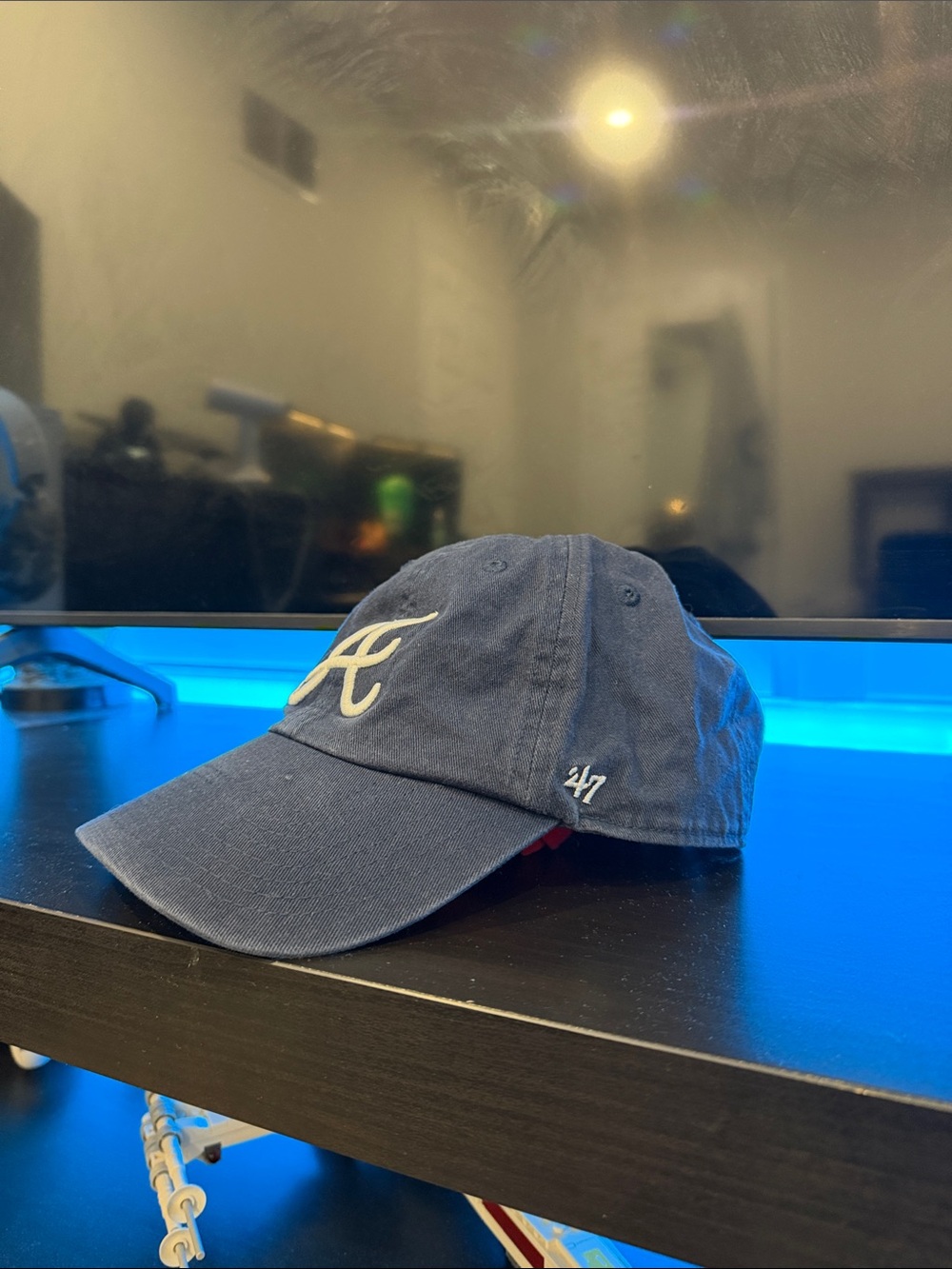 '47 Clean Up Navy Atlanta Braves Baseball Cap